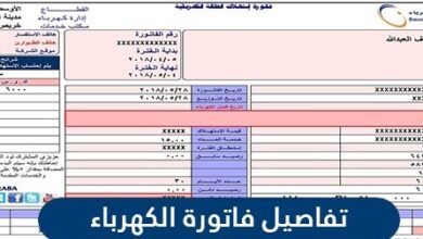 الاستعلام عن تفاصيل فاتورة الكهرباء في السعودية 1442